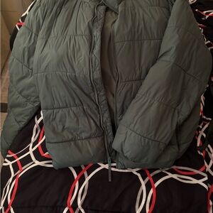 GAP Factory Olive Puffer Coat